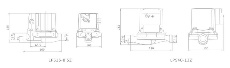 Automatinis karšto vandens cirkuliacinis siurblys Lonkey LPS15-11Z LPS/LPA kaina ir informacija | Oro reguliavimo įrangos priedai | pigu.lt
