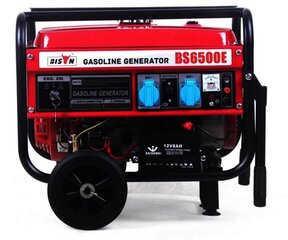 Benzininė jėgainė Bison BS6500 kaina ir informacija | Elektros generatoriai | pigu.lt