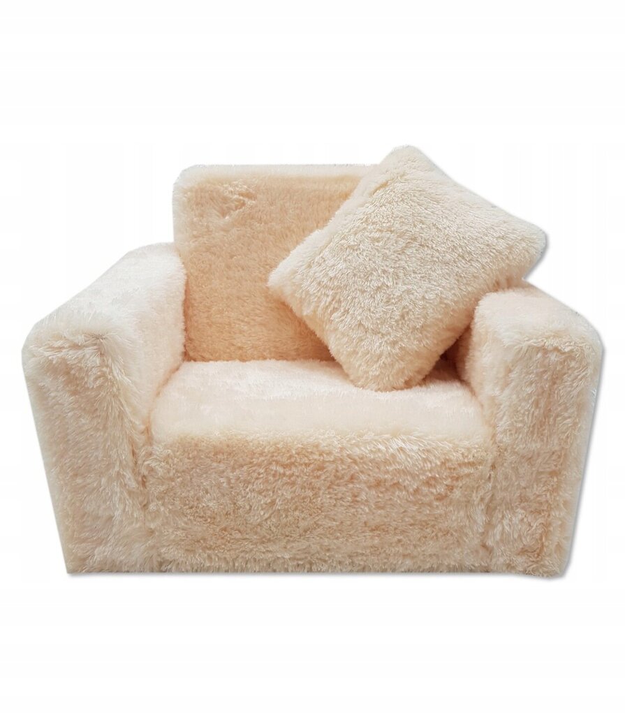 Vaikiškas fotelis Odol-Plusz, smėlio spalvos kaina ir informacija | Vaikiški sėdmaišiai, foteliai, pufai | pigu.lt
