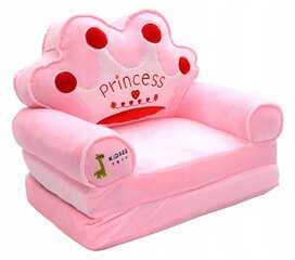 Vaikiškas fotelis Kidsee A, rožinis kaina ir informacija | Vaikiški sėdmaišiai, foteliai, pufai | pigu.lt