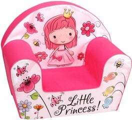 Vaikiškas fotelis Delsit Little princess, rožinis kaina ir informacija | Vaikiški sėdmaišiai, foteliai, pufai | pigu.lt
