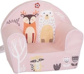 Vaikiškas fotelis Delsit Drambliukas, rožinis цена и информация | Детские диваны, кресла | pigu.lt