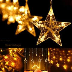 Рождественские гирлянды шторного типа со звездочками Livman XY-002 цена и информация | Гирлянды | pigu.lt