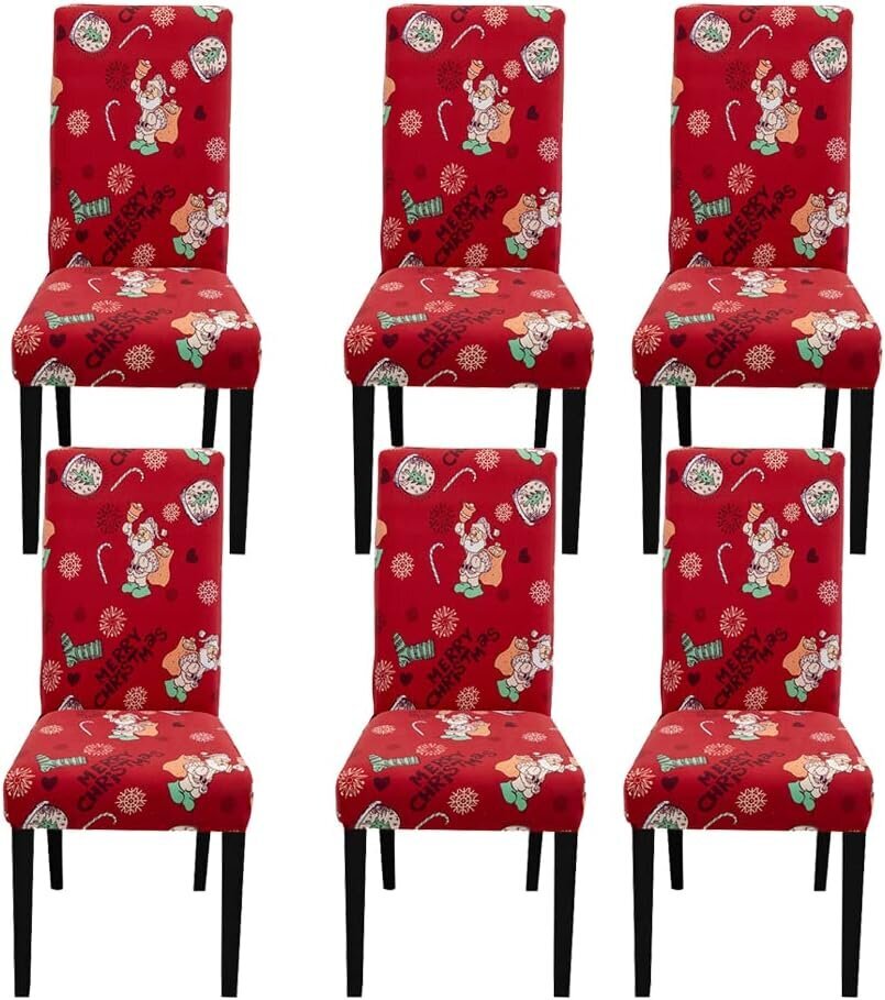 Kėdės užvalkalas Merry Christmas, 47x47 cm цена и информация | Baldų užvalkalai | pigu.lt