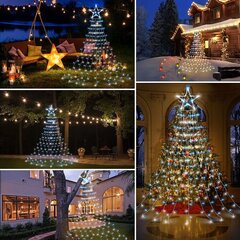 Цепочка рождественская светлая Звезда/Рождественский светло-желтый 3,3 м цена и информация | Гирлянды | pigu.lt