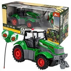 Трактор с дистанционным управлением, зеленый цена и информация | Игрушки для мальчиков | pigu.lt