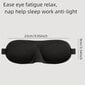 3D akių kaukė unisex, juoda, 2 vnt kaina ir informacija | Naktiniai, pižamos moterims | pigu.lt