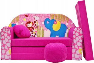 Sofa Welox maxx, rožinė цена и информация | Детские диваны, кресла | pigu.lt