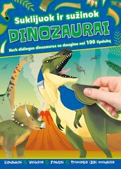 Suklijuok ir sužinok. Dinozaurai kaina ir informacija | Spalvinimo knygelės | pigu.lt