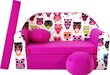 Sofa Welox, rožinė kaina ir informacija | Vaikiški sėdmaišiai, foteliai, pufai | pigu.lt