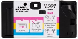 Одноразовая камера Ilford Ilfocolor Rapid Half-Frame 400/54 цена и информация | Цифровые фотоаппараты | pigu.lt