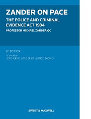 Zander on PACE: Police and Criminal Evidence Act 1984, The 9th edition цена и информация | Книги по экономике | pigu.lt