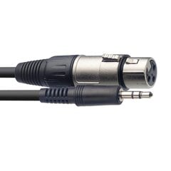 Stagg 3.5 mm XLR, 1 m kaina ir informacija | Kabeliai ir laidai | pigu.lt