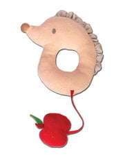Мягкая погремушка Tikiri Toys, ежик с яблочком цена и информация | Игрушки для малышей | pigu.lt
