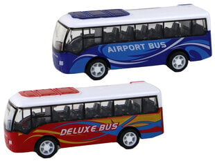 Ретро автобусы с фрикционным приводом, 4 шт. цена и информация | Игрушки для мальчиков | pigu.lt