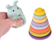 Sensorinis žaislas Piramidė, 9 d. kaina ir informacija | Žaislai kūdikiams | pigu.lt