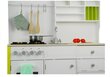 Medinė virtuvėlė vaikams, baltai žalia kaina ir informacija | Žaislai mergaitėms | pigu.lt