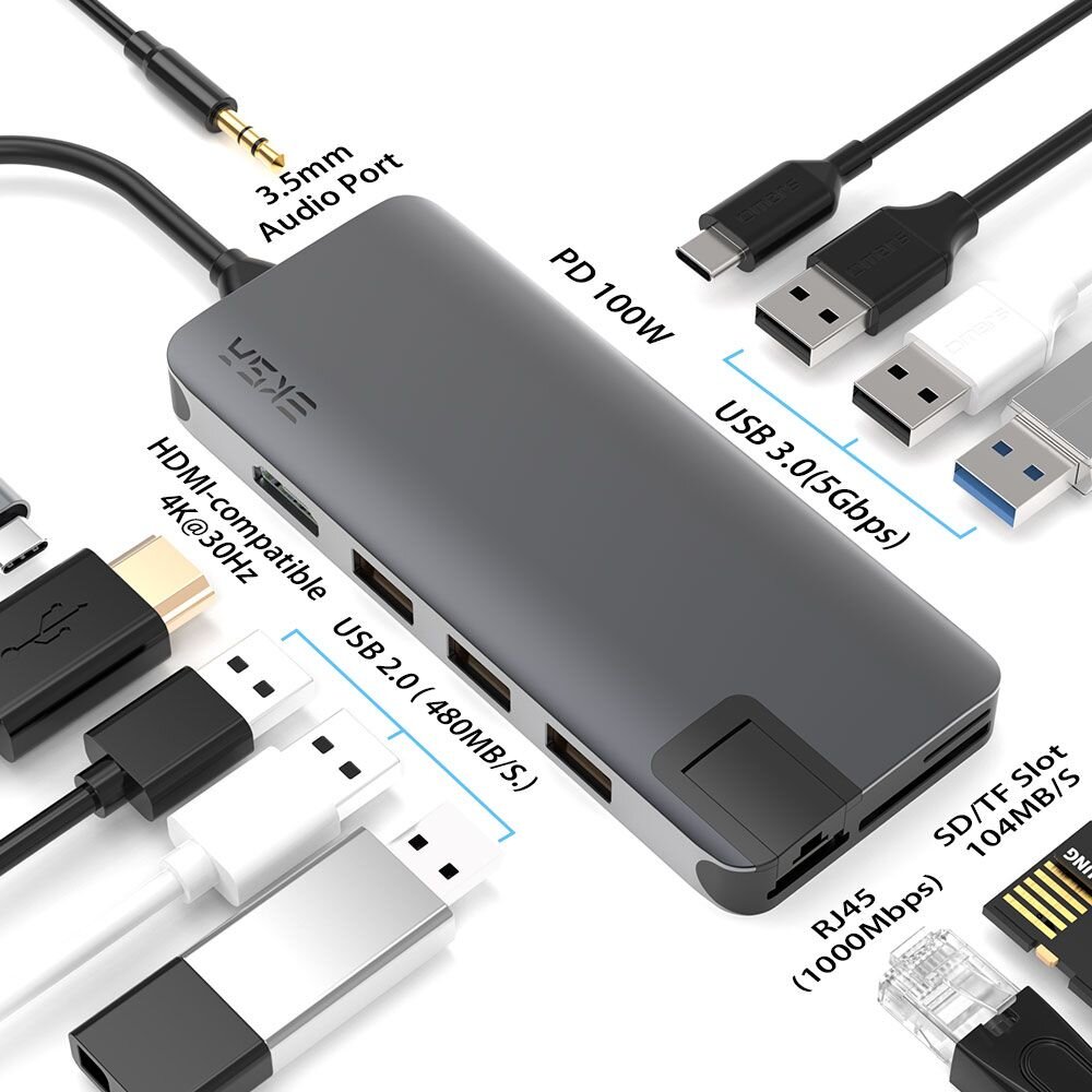 EKSA T20 цена и информация | Adapteriai, USB šakotuvai | pigu.lt