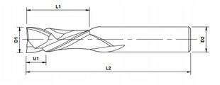 Priedas frezoms Ralmetal VHM YG10X 45 HRC kaina ir informacija | Frezos | pigu.lt