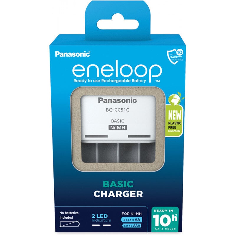 Panasonic eneloop battery charger BQ-CC51 kaina ir informacija | Elementų krovikliai | pigu.lt