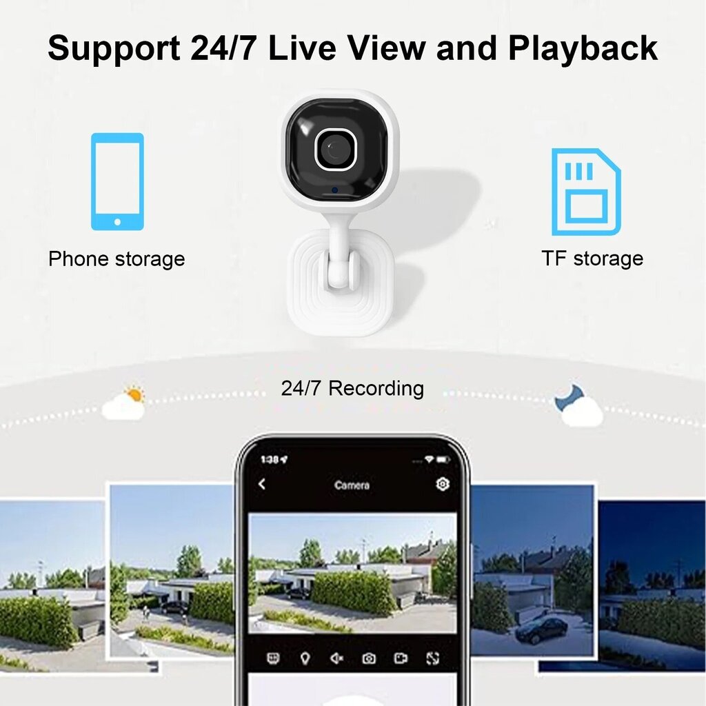 Laidinė išmanioji Wi-Fi Full HD stebėjimo kamera LIVMAN A3 kaina ir informacija | Stebėjimo kameros | pigu.lt
