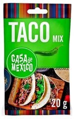 Taco prieskoniai Casa de Mexico, 20 g. kaina ir informacija | Prieskoniai, prieskonių rinkiniai | pigu.lt