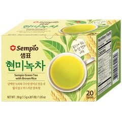 Чай зеленый Sempio с коричневым рисом, 20х1.5 г цена и информация | Чай | pigu.lt