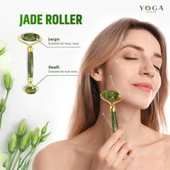 Veido masažuoklio Jade Roller ir Gua Sha masažuoklio rinkinys Yogasuper цена и информация | Массажеры для лица, инструменты для чистки лица | pigu.lt