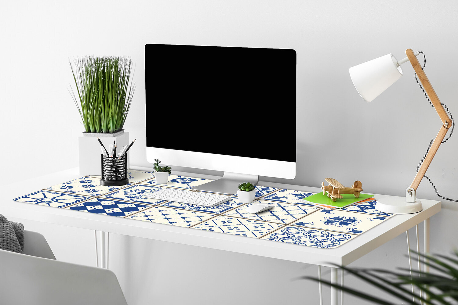 Decormat Blue Tiles цена и информация | Pelės | pigu.lt