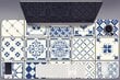 Decormat Blue Tiles цена и информация | Pelės | pigu.lt