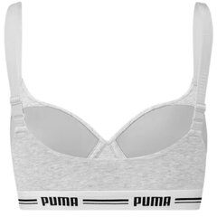 Sportinė liemenėlė moterims Puma Padded Top 1P Hang Sports Bra W 907863 03, pilka kaina ir informacija | Sportinė apranga moterims | pigu.lt