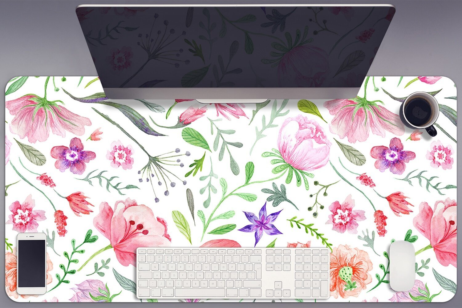 Decormat Painted Flowers цена и информация | Pelės | pigu.lt