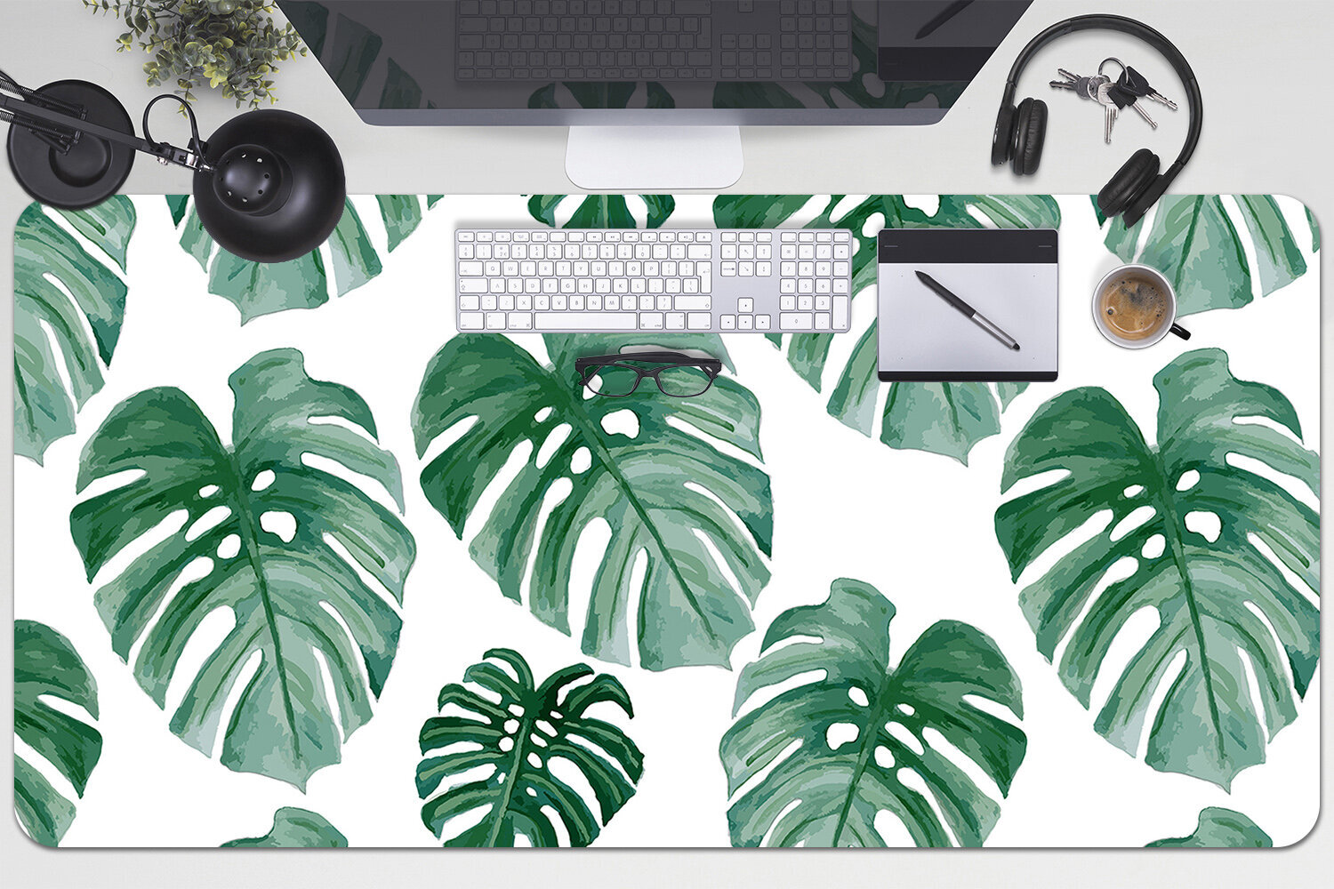 Decormat Monstera Leaves kaina ir informacija | Pelės | pigu.lt