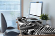 Decormat Black Palm Leaves kaina ir informacija | Pelės | pigu.lt