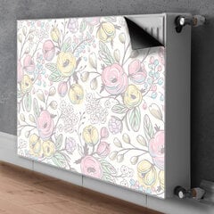 Magnetas kilimėlis ant radiatoriaus -Spalvingos Gėlės kaina ir informacija | Priedai šildymo įrangai | pigu.lt