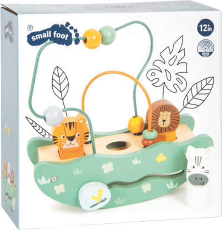 Medinis karoliukų labirintas Small Foot 12459 kaina ir informacija | Žaislai kūdikiams | pigu.lt