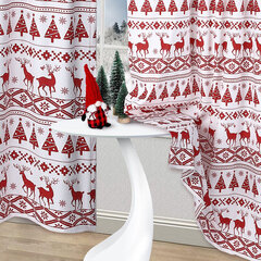 Рождественская штора Lintimes с изображением оленя, 228х132 см набор из 2 шт. цена и информация | Шторы, занавески | pigu.lt