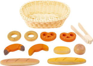 Žaislinis medinis duonos krepšelis su maisto produktais Small Foot цена и информация | Игрушки для девочек | pigu.lt