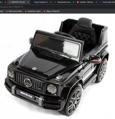 Vienvietis vaikiškas elektromobilis Mercedes Benz G63 AMG, juodas kaina ir informacija | Elektromobiliai vaikams | pigu.lt