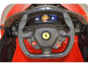 Vaikiškas elektromobilis Ferrari Scuderia FXX su sparnuotomis durelėmis ir muzikiniu moduliu, raudonas kaina ir informacija | Elektromobiliai vaikams | pigu.lt