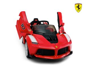 Vaikiškas elektromobilis Ferrari Scuderia FXX su sparnuotomis durelėmis ir muzikiniu moduliu, raudonas kaina ir informacija | Elektromobiliai vaikams | pigu.lt