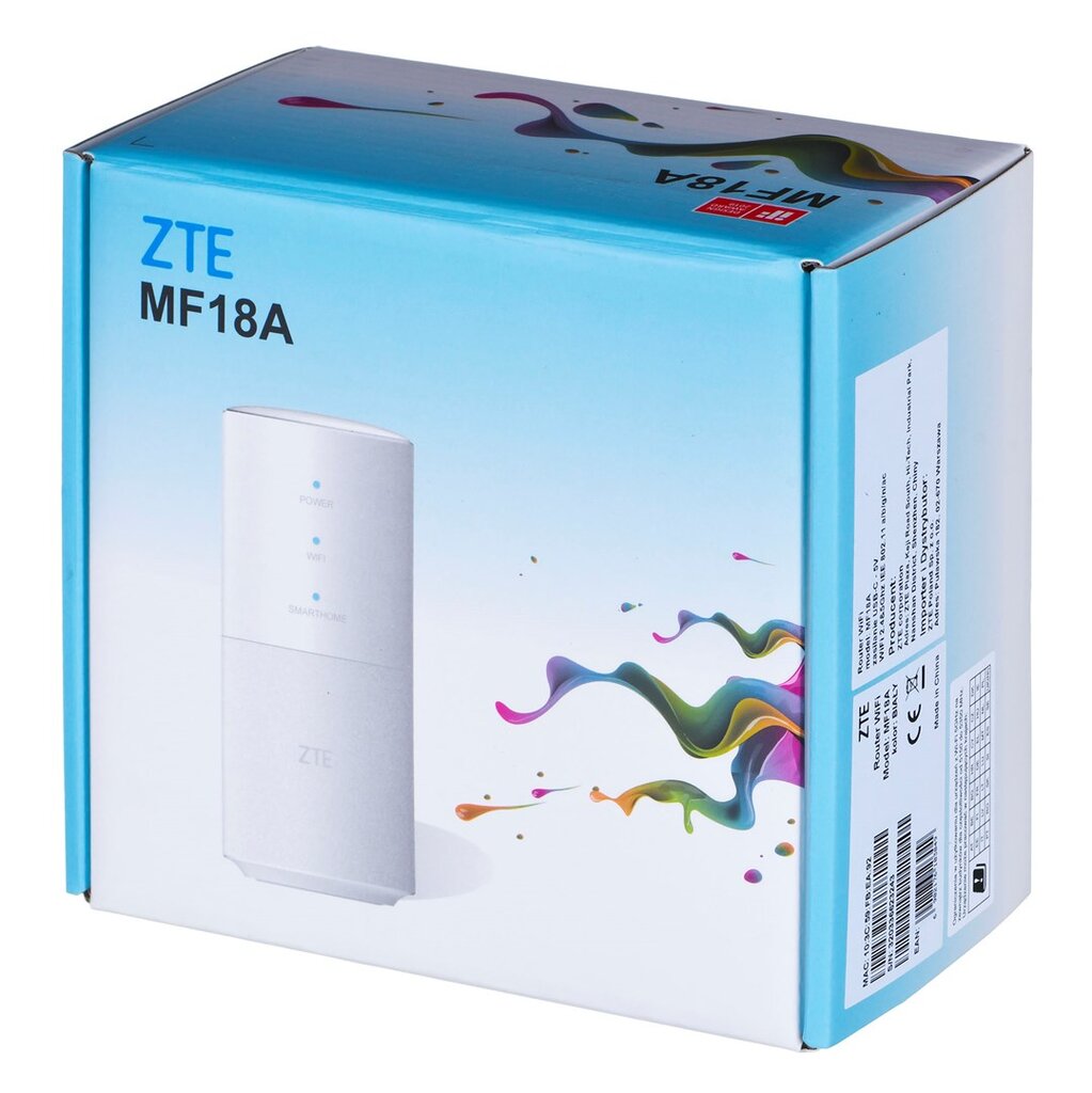 ZTE MF18A kaina ir informacija | Maršrutizatoriai (routeriai) | pigu.lt