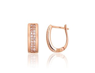 Auksiniai auskarai moterims Diamond Sky "Confetti XXIII" DS02A720 kaina ir informacija | Auskarai | pigu.lt