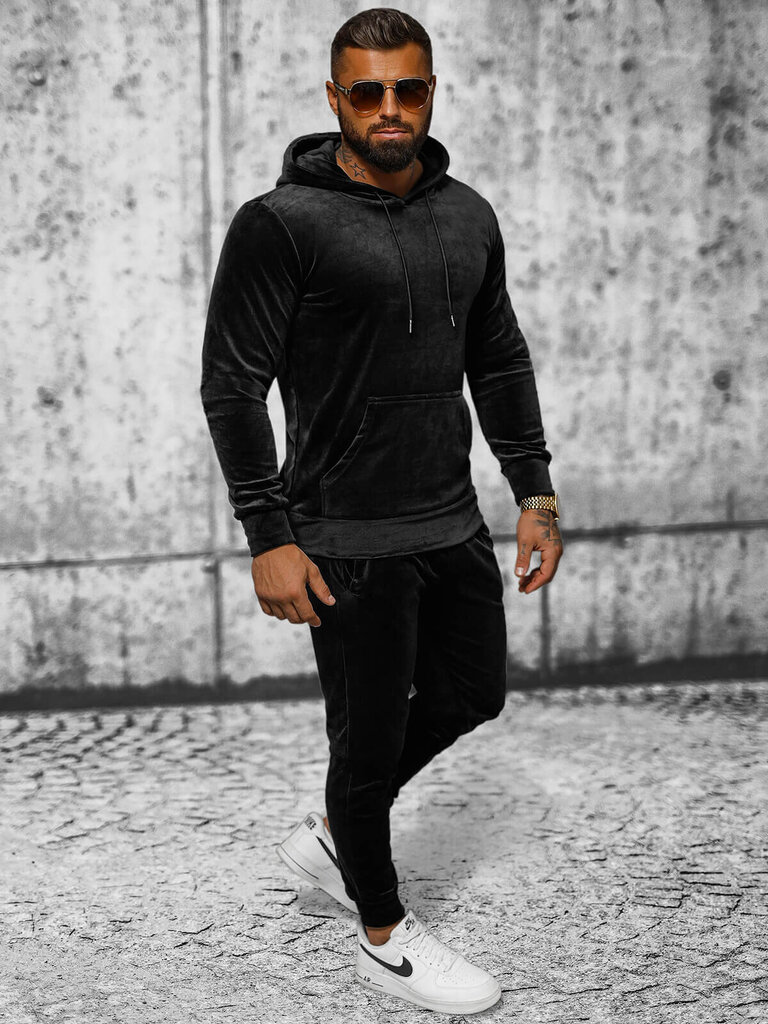 Sportinis kostiumas vyrams J.Style, juodas kaina ir informacija | Sportinė apranga vyrams | pigu.lt