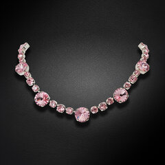 Женское колье Diamond Sky "Вортекс II (Light Rose)" с кристаллами Сваровски™ DS00N120 цена и информация | Украшения на шею | pigu.lt
