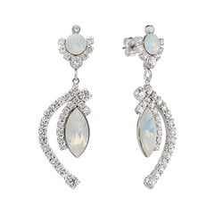 Серьги Diamond Sky "J'Adore V (White Opal)" с кристаллами Swarovski™ DS02A622 цена и информация | Серьги | pigu.lt