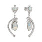 Auskarai moterims DiamondSky „J'Adore V (White Opal)" su Swarovski kristalais DS02A622 kaina ir informacija | Auskarai | pigu.lt