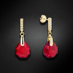 Серьги Diamond Sky "Калатея (Scarlet)" с кристаллами Swarovski™ DS02A626 цена и информация | Серьги | pigu.lt