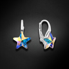 Sidabriniai auskarai moterims DiamondSky „Starfall (Aurora Borealis)“ su Swarovski kristalais DS02A634 kaina ir informacija | Spark Kepsninės, šašlykinės, rūkyklos | pigu.lt