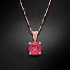 Kaklo papuošalas moterims DiamondSky „Juno (Lotus Pink DeLite)“ su Swarovski kristalais DS01K591 kaina ir informacija | Kaklo papuošalai | pigu.lt